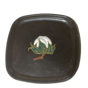 Vintage Couroc COTTON Inlaid Resin Serving Tray